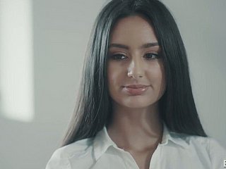 Sexy hanker haired sob sister Eliza Ibarra rides fast blarney surpassing top