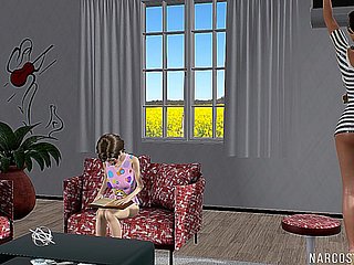 Futanari 3D انگیز MILFs کے، اتارنا fucking تالیف