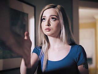 Attraktive heiße Blondine Lexi Course of study bekommt beugte sich über für wilde doggy