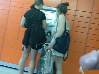 Girls receive the package