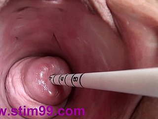 Extreme Real Cervix Fucking Insertion Japanse Sounds en objecten in de baarmoeder