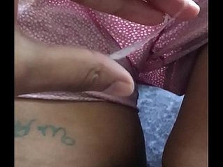 Wet pussy juices after masturbation