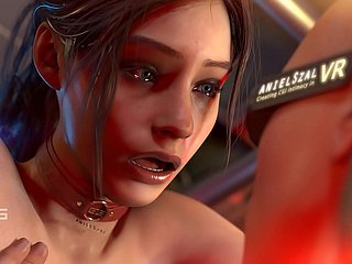 Claire Redfield #01 ile samimi VR anları için VR olmayan fragman