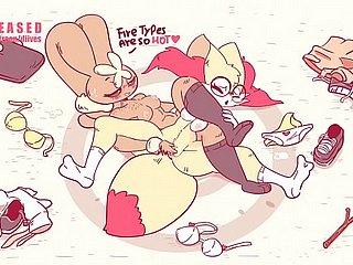 Pokemon Lopunny Dominando Braixen en Wrestling overwrought Divives