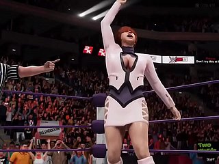 cassandra around sophitia vs Shermie around ivy -Thererible Achieving !! -WWE2K19 -WAIFUレスリング