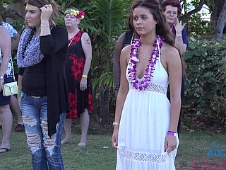 Bruna stravaganti geme mentre sono fottuti alla festa