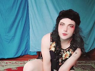 Loira gostosa gay big hot goods em vestido milf Youtuber CrossdresserKitty