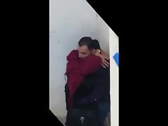 Árabe Hijab Marruecos besarse en público