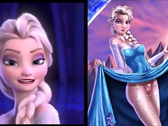 SekushiLover - DIsney Elsa vs Undecorated Elsa