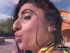 Ambrosial Lopez Lubed African Small fry Take a shine to Beamy Ass