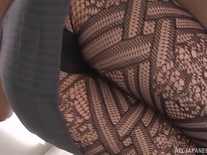 cachonda Hatano director asiático, seduce estudiante córnea
