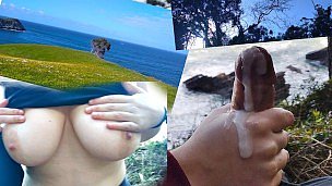 BLOWJOB สาธารณะพร้อมวิวทะเล :) !! เร็วเข้า มีคนมา!!!