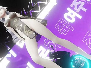 Sexy Anime Bird Sparking + Hairy Undressing (3D HENTAI)