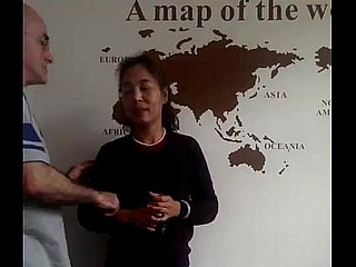 American person coupled with his Chinese wife coupled with a Chinese pal yoke rows Dongguan