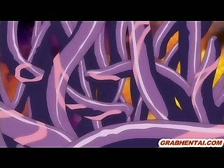 Große Brüste Hentai Mädchen groupfucked alle Firth von Tentakeln