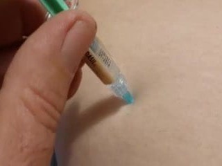 injecção de extremidade traseiro médica