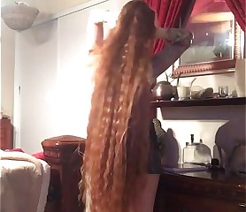Hot long hair babe